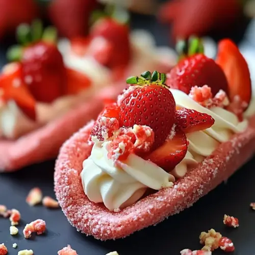 Strawberry Cookie Boats