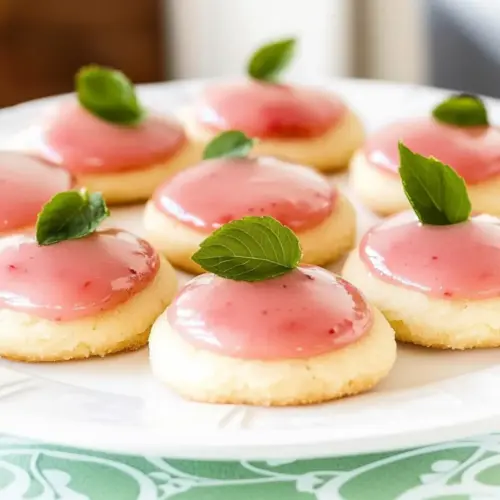 Strawberry Lemonade Meltaway Cookies