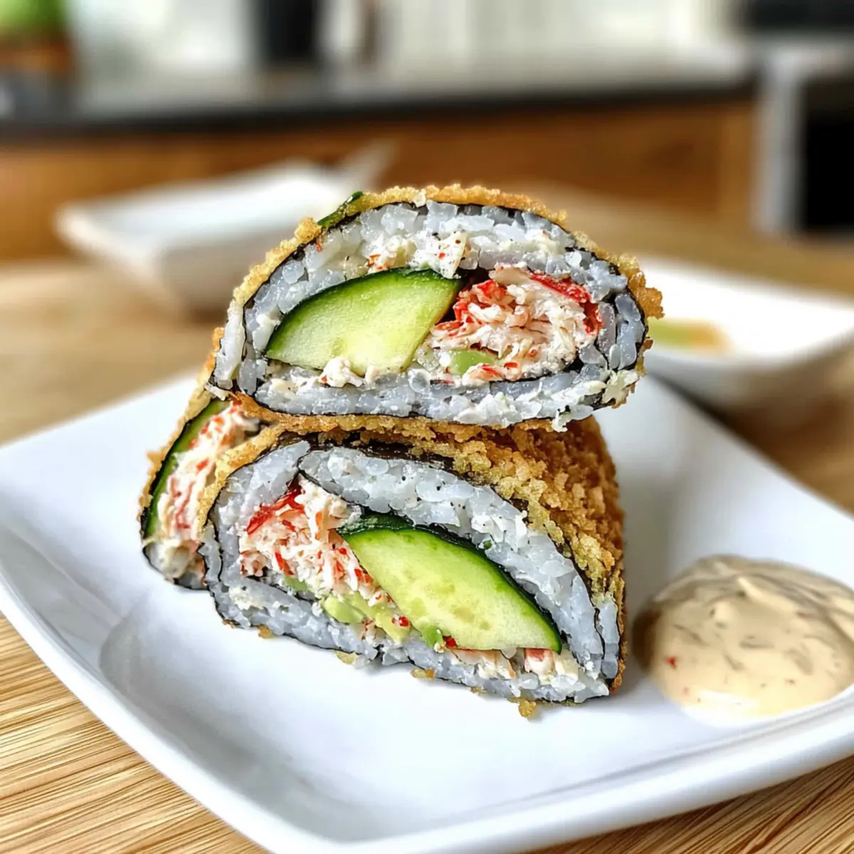 California Roll Rice Paper Sushi Sandwich