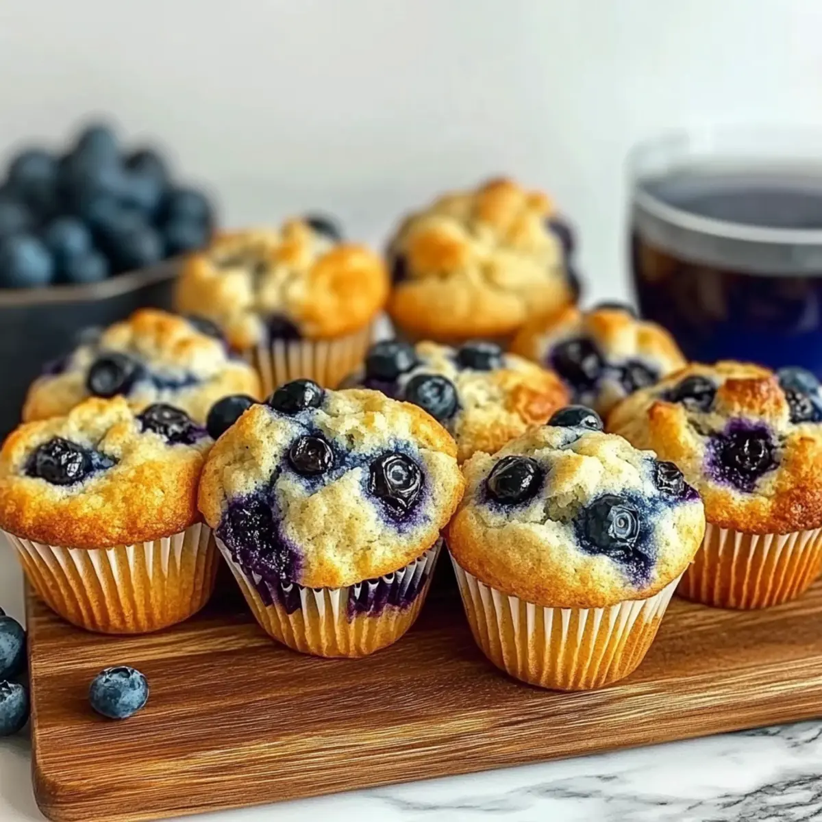 Blueberry Cottage Cheese Muffins