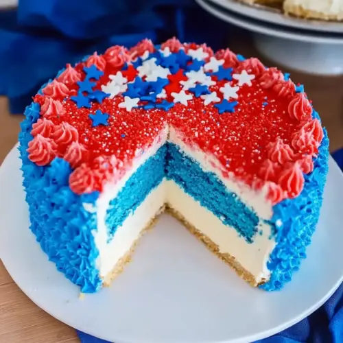 Fourth of July Cheesecake Cake