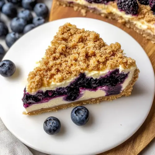Blueberry Crumble Cheesecake