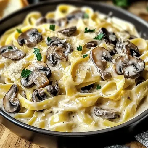 Creamy Mushroom Gruyere Pasta