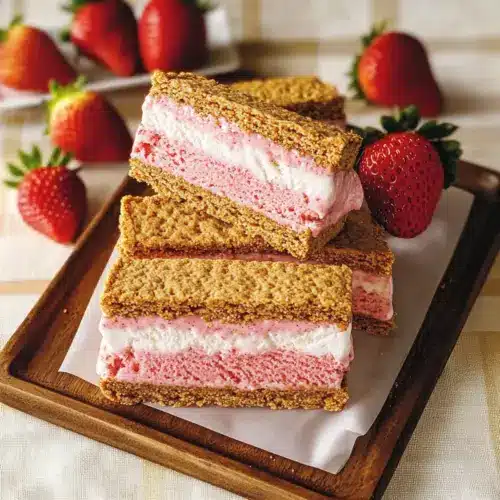 Strawberry Ice Cream Sandwiches