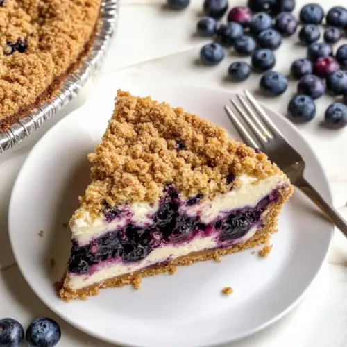 Blueberry Crumble Cheesecake