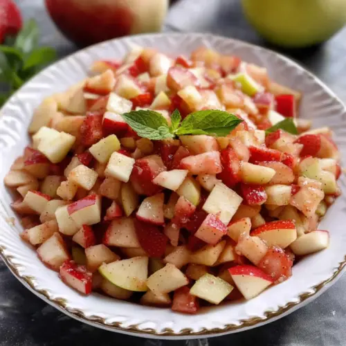 Fresh Apple Salsa with Strawberries