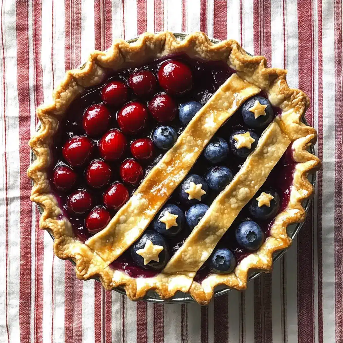 Cherry and Blueberry Pie
