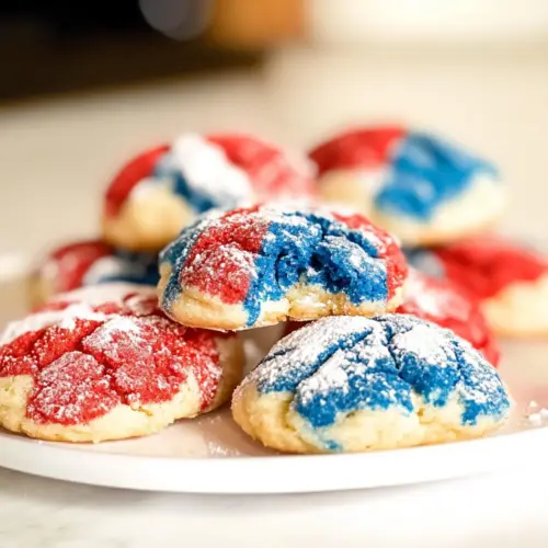 4th of July Crinkle Cookies