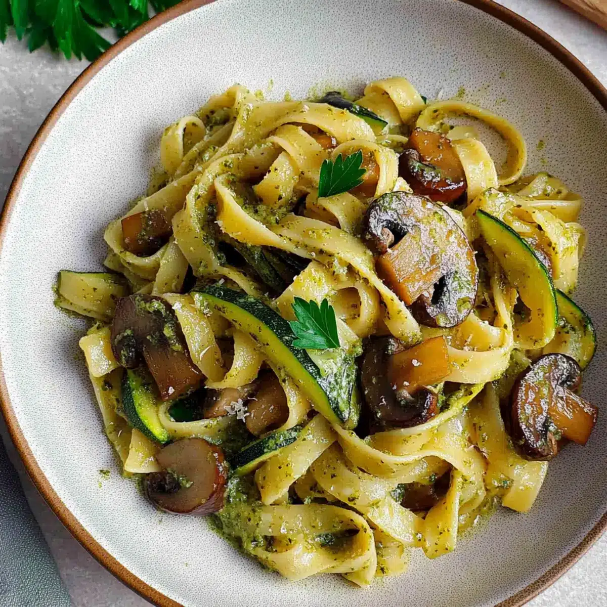 Zucchini Mushroom Pasta