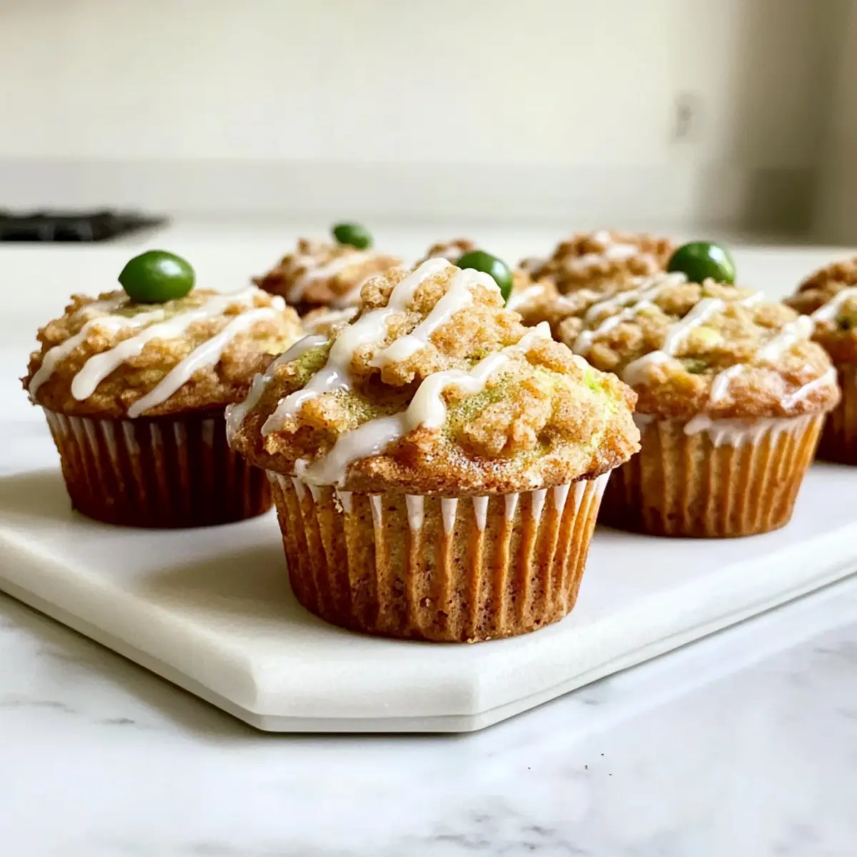 Zucchini Coffee Cake Muffins