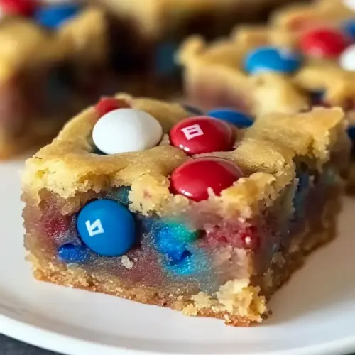 4th of July Cake-Mix Cookie Bars